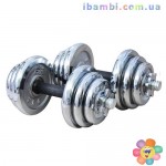 Гантели MS 0105 хромированные 